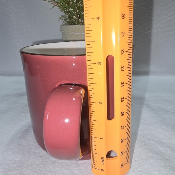 Opalhouse Rose Red Stoneware Mug Initial K In Gold And Blue - Picture 3 of 7